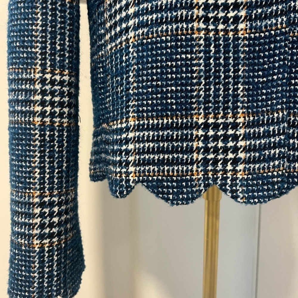 Dolce Cabo Blue Plaid Blazer - Picture 2 of 6
